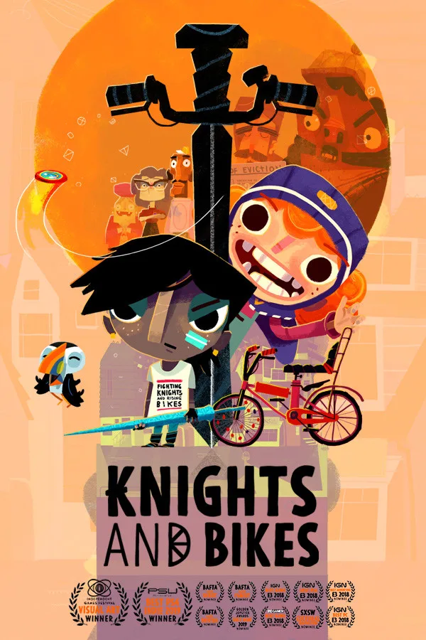 Knights and Bikes capsule art