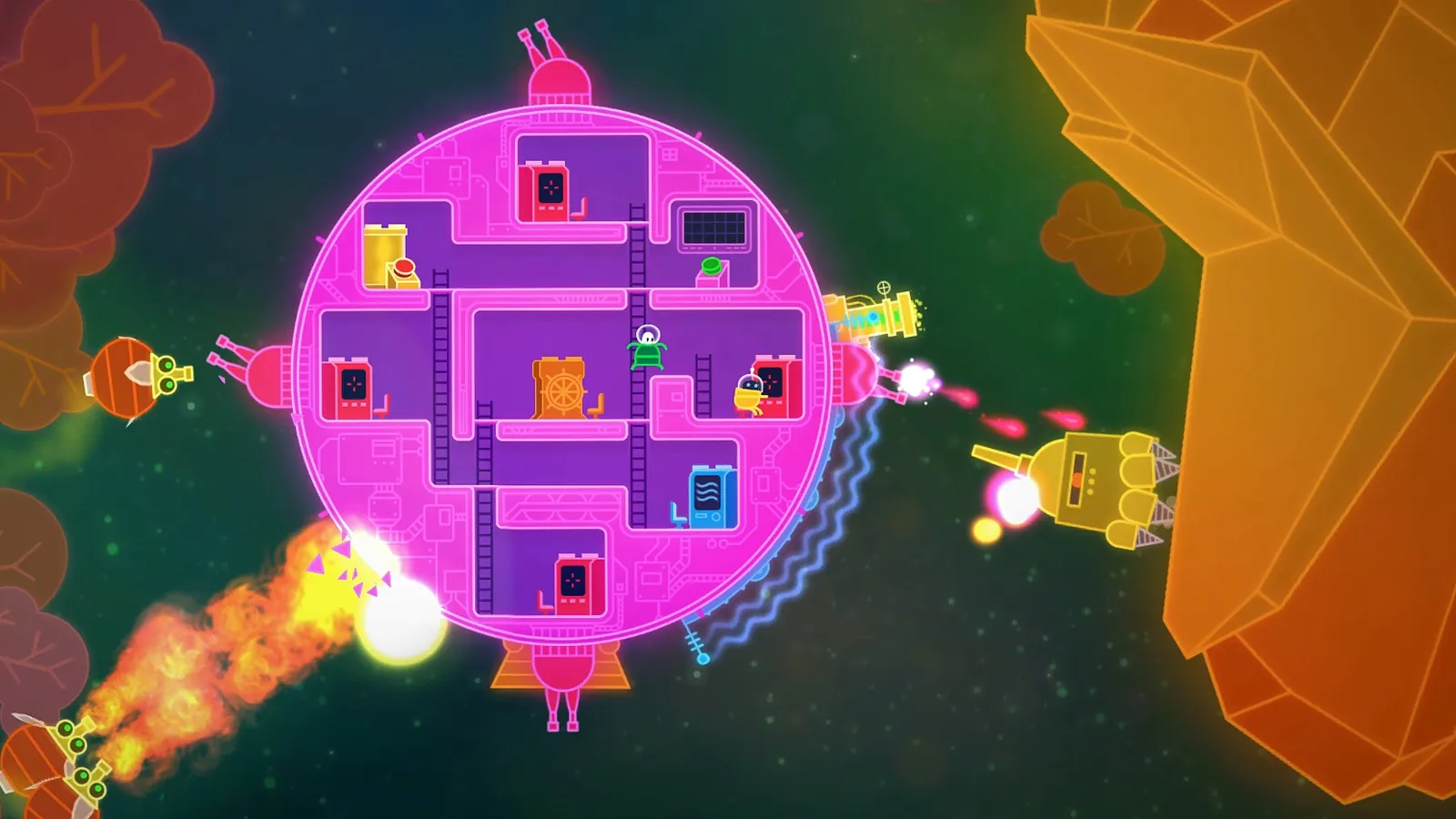 Lovers in a Dangerous Spacetime captura de pantalla 1