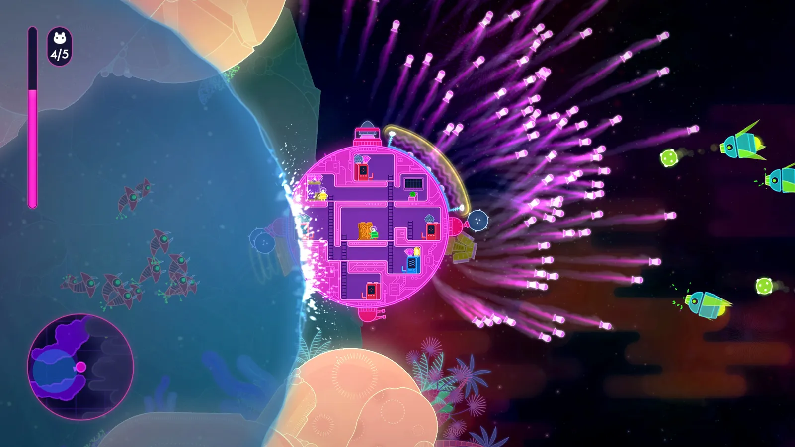 Lovers in a Dangerous Spacetime captura de pantalla 2