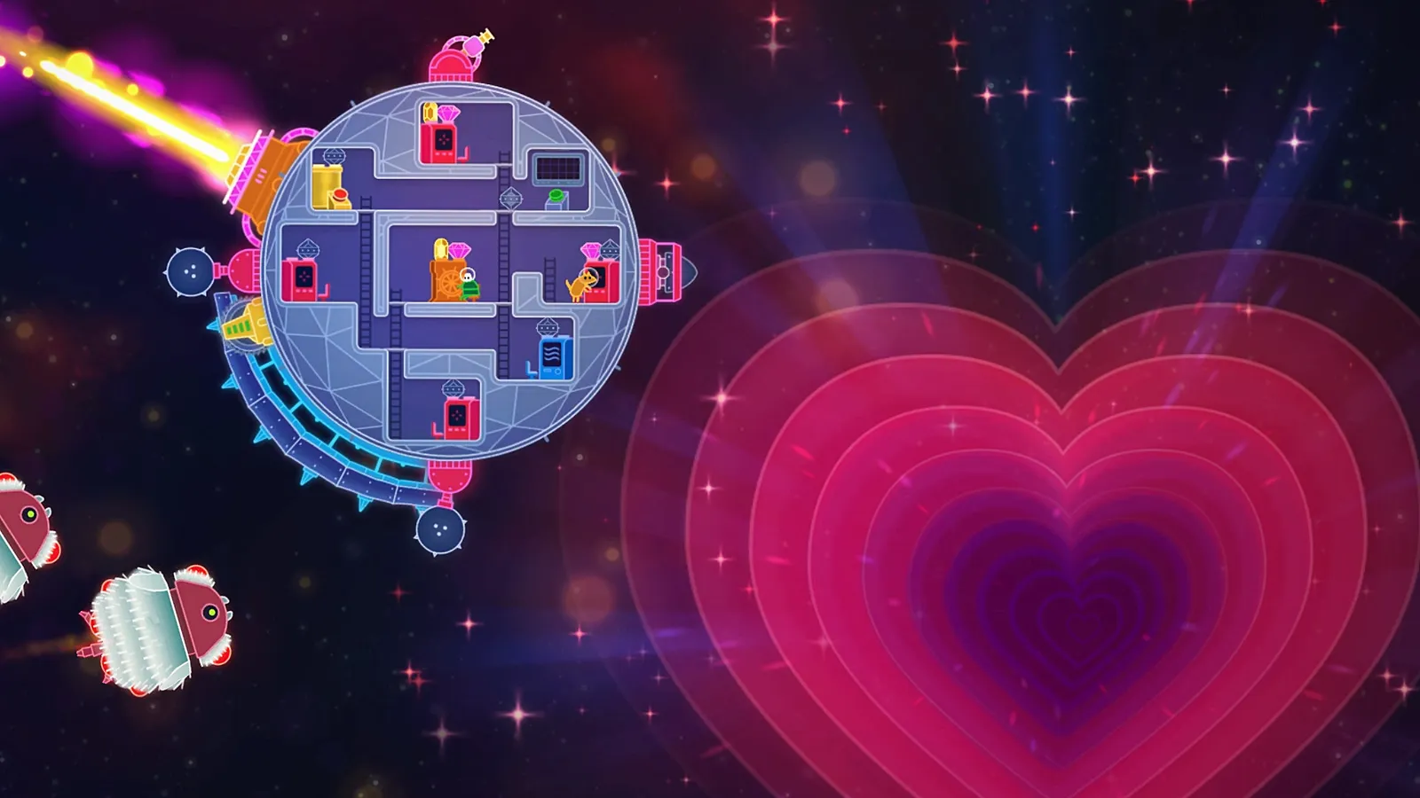 Lovers in a Dangerous Spacetime captura de pantalla 4
