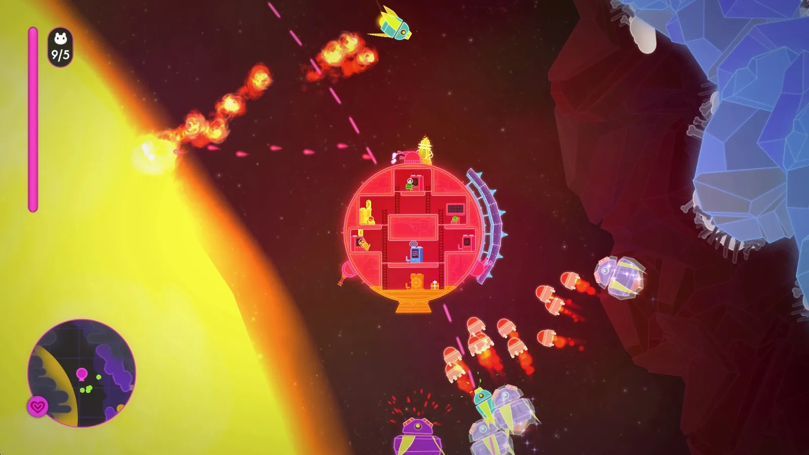 Lovers in a Dangerous Spacetime captura de pantalla 6