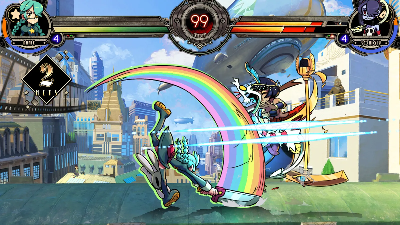 Skullgirls 2nd Encore captura de pantalla 1