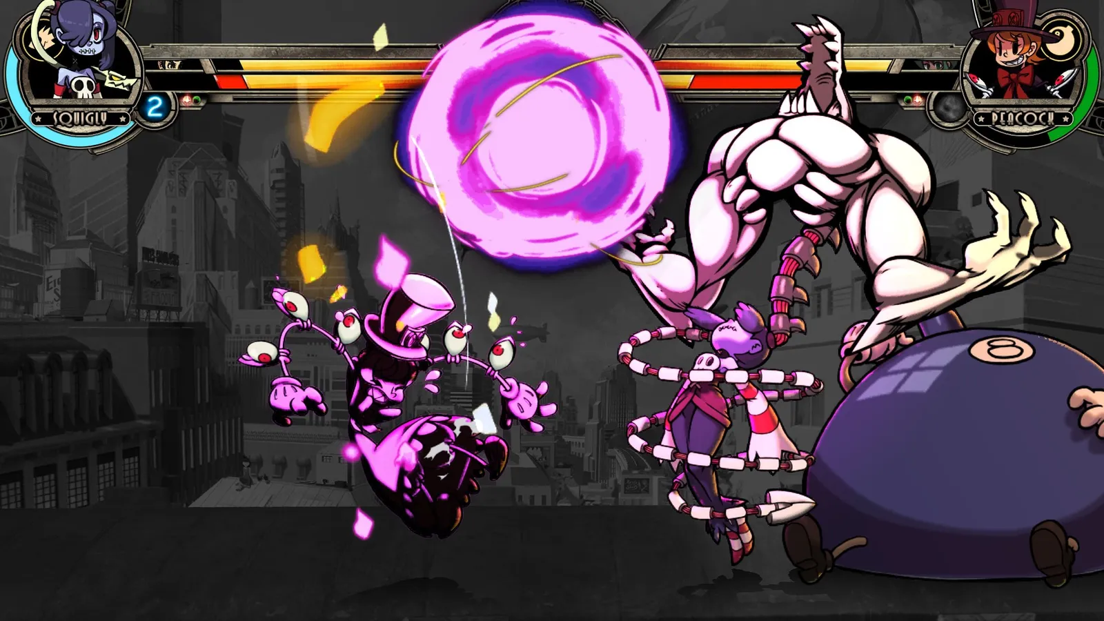 Skullgirls 2nd Encore captura de pantalla 3