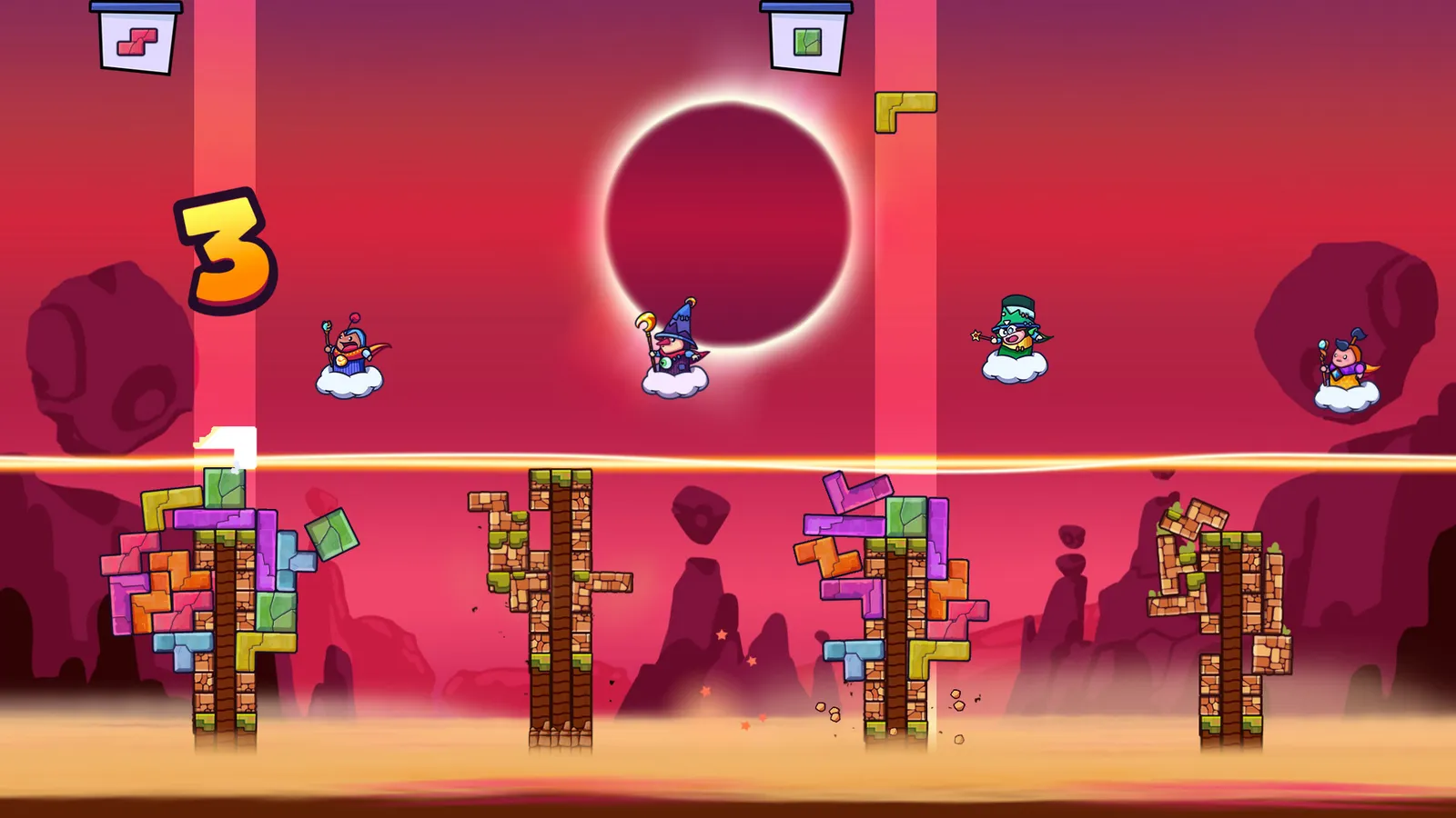 Tricky Towers captura de pantalla 1